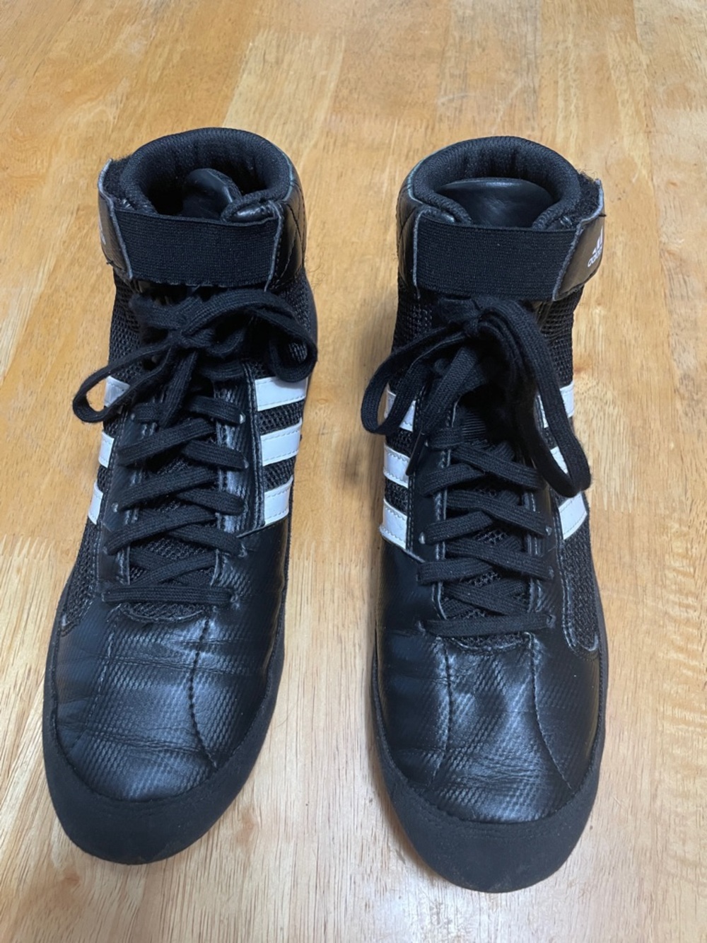 adidas Men’s Black and White High-Top Athletic Sneakers